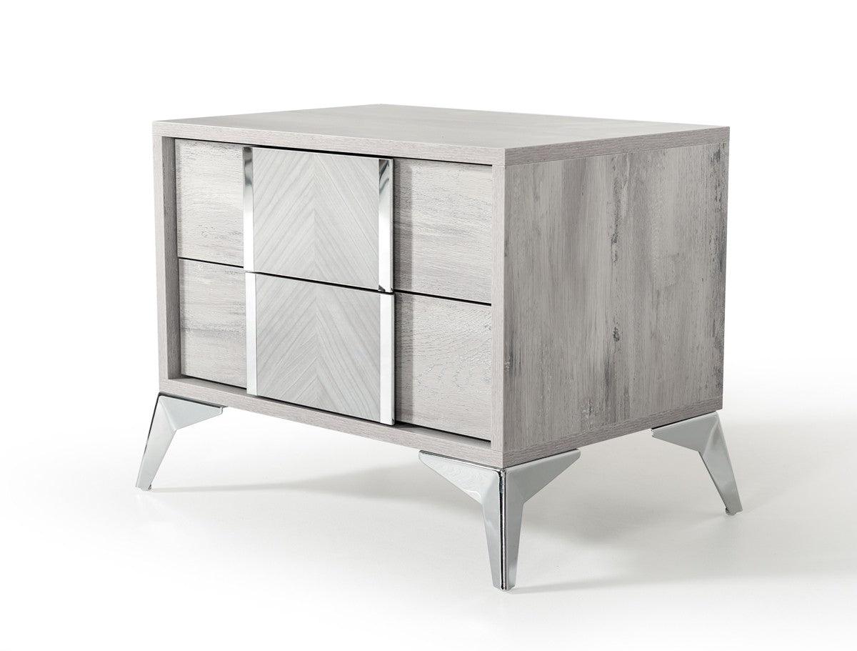Vig Furniture - Nova Domus Alexa Italian Modern Grey Nightstand - Vgacalexa-Ns