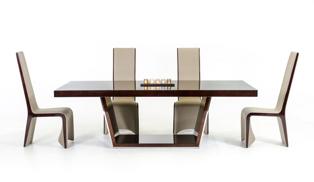 Vig Furniture Modrest Alexander Modern Ebony High Gloss Dining Table