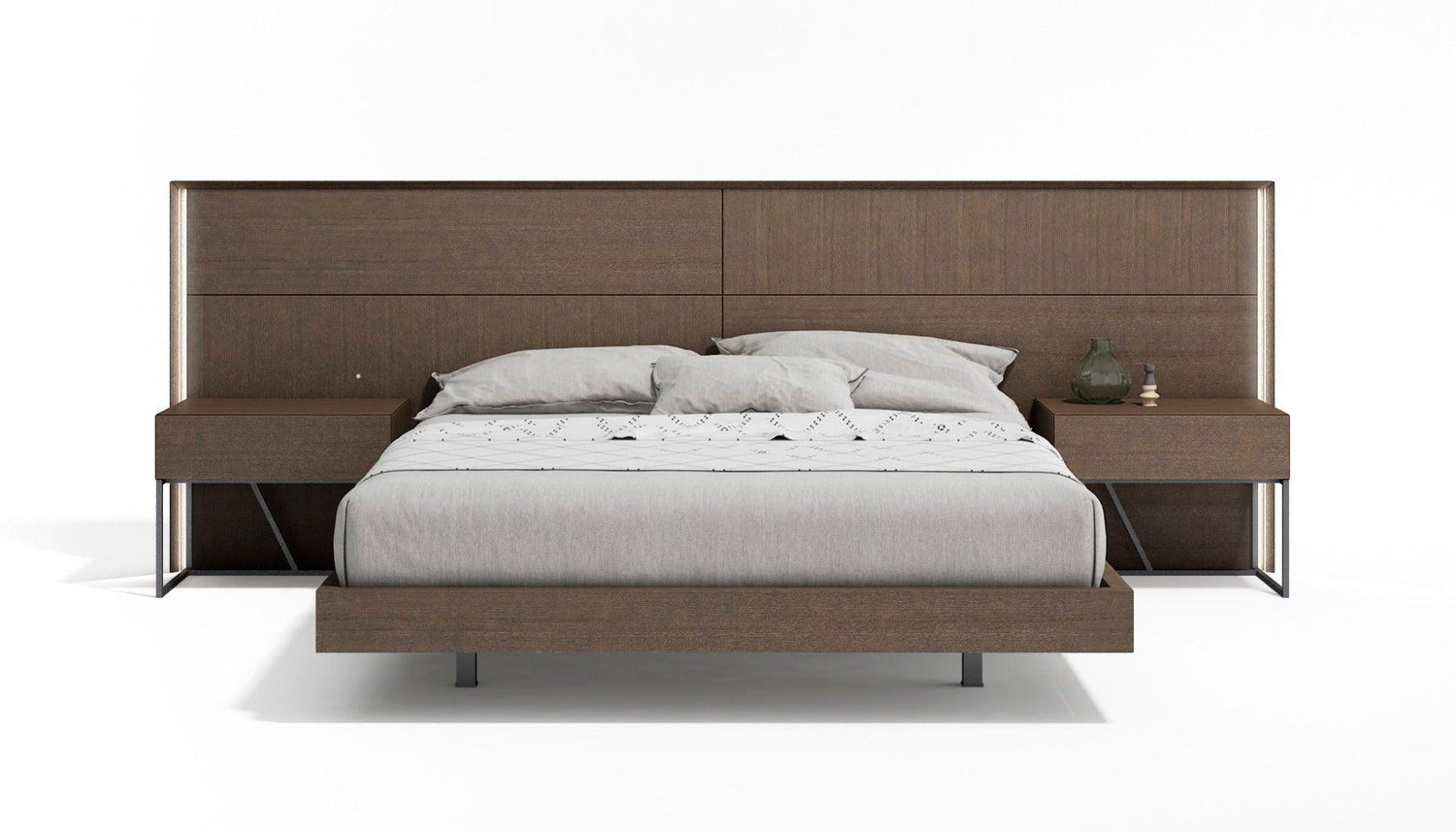 Almada Queen Bed In Ash - 17742 - Q | J&M | Home Elegance USA