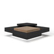 Vig Furniture Modrest Ambry Modern Walnut and Flat Black Coffee Table