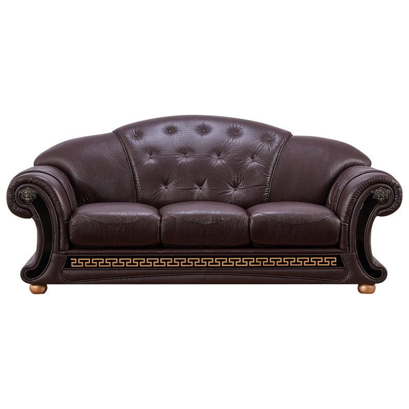 Esf Furniture - Apolo Sofa In Brown- Apolobrownsofa