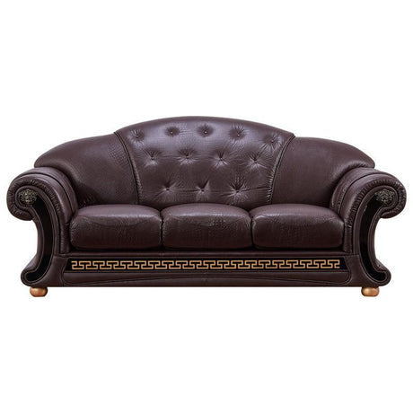 Esf Furniture - Apolo Sofa In Brown- Apolobrownsofa