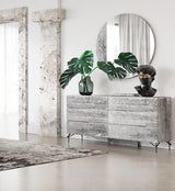 Vig Furniture Nova Domus Aria - Italian Modern Multi Grey with texture Dresser