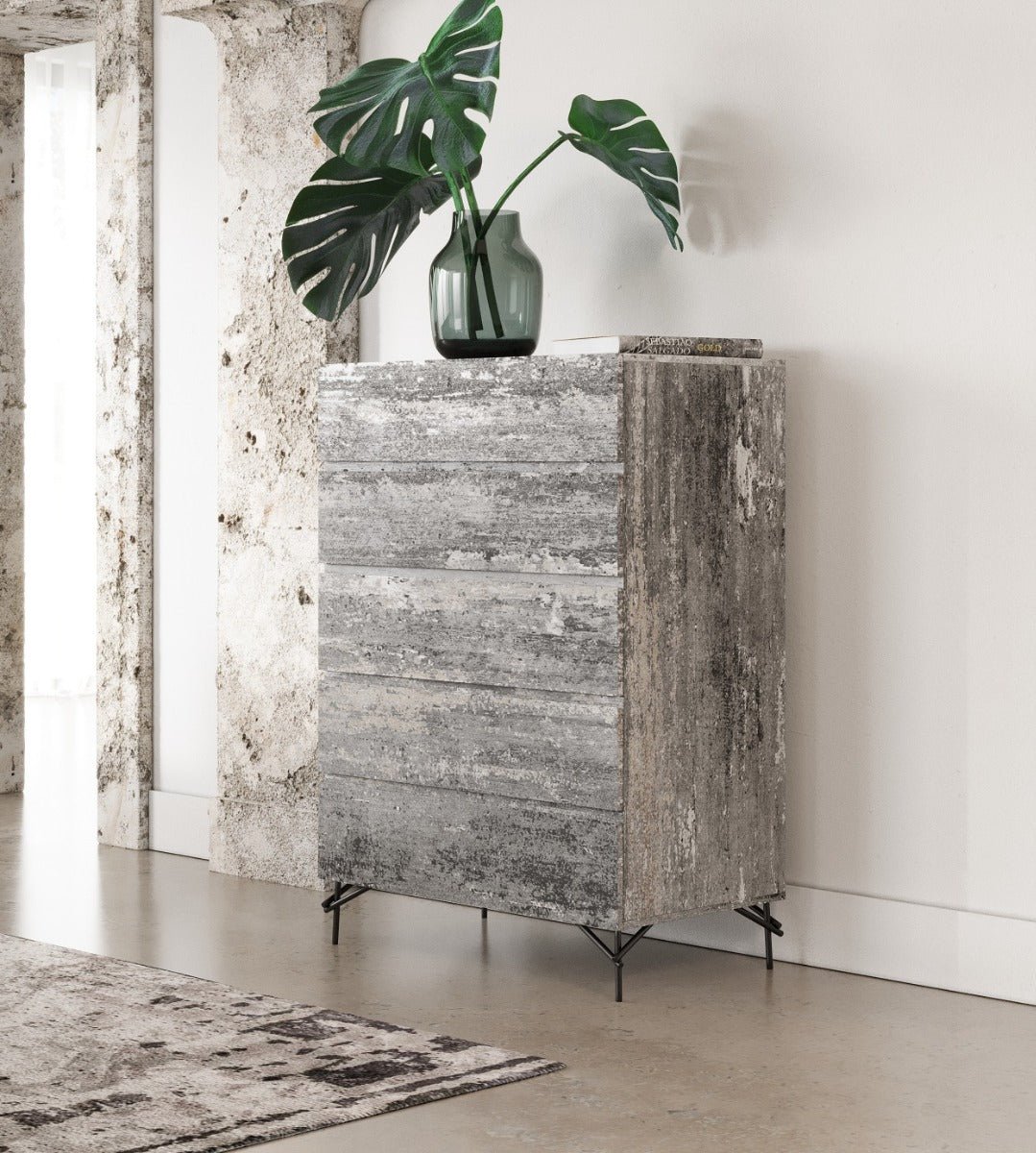 Vig Furniture Nova Domus Aria - Italian Modern Multi Grey with texture Chest