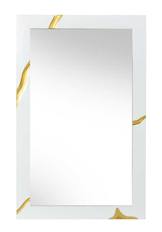 Vig Furniture Modrest Aspen Modern White Mirror
