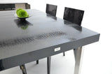 Vig Furniture - Skyline - Modern Black Crocodile Lacquer Dining Table - Vgunac803-255-B