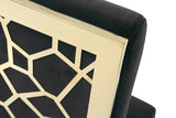 Vig Furniture - Modrest Reba Modern Black Velvet & Gold Dining Chair (Set Of 2) - Vgvcb0258G-Blk