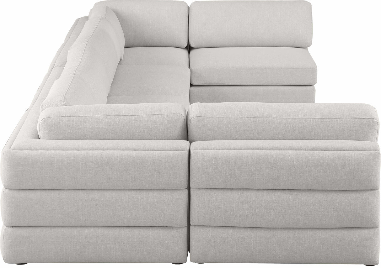 Beckham - Modular Sectional 6 Piece - Beige - Modern & Contemporary - Home Elegance USA