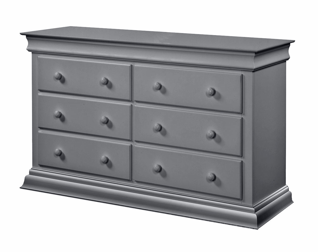 Universal 6 Drawer Dresser Gray - Home Elegance USA