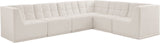 Relax - Modular Sectional 6 Piece - Cream - Fabric - Home Elegance USA