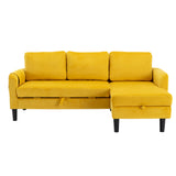 UNITED WE WIN Sectional Sofa Reversible Sectional Sleeper Sectional Sofa with Storage Chaise - Home Elegance USA