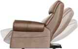 Massage Sofa SL Track Full Body and Recliner, Shiatsu Recliner, Massage Chair with Bluetooth Speaker-Purple Home Elegance USA