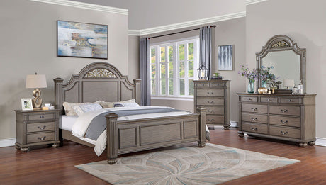 Syracuse - 5 Piece Queen Bedroom Set With 2 Nightstands - Home Elegance USA