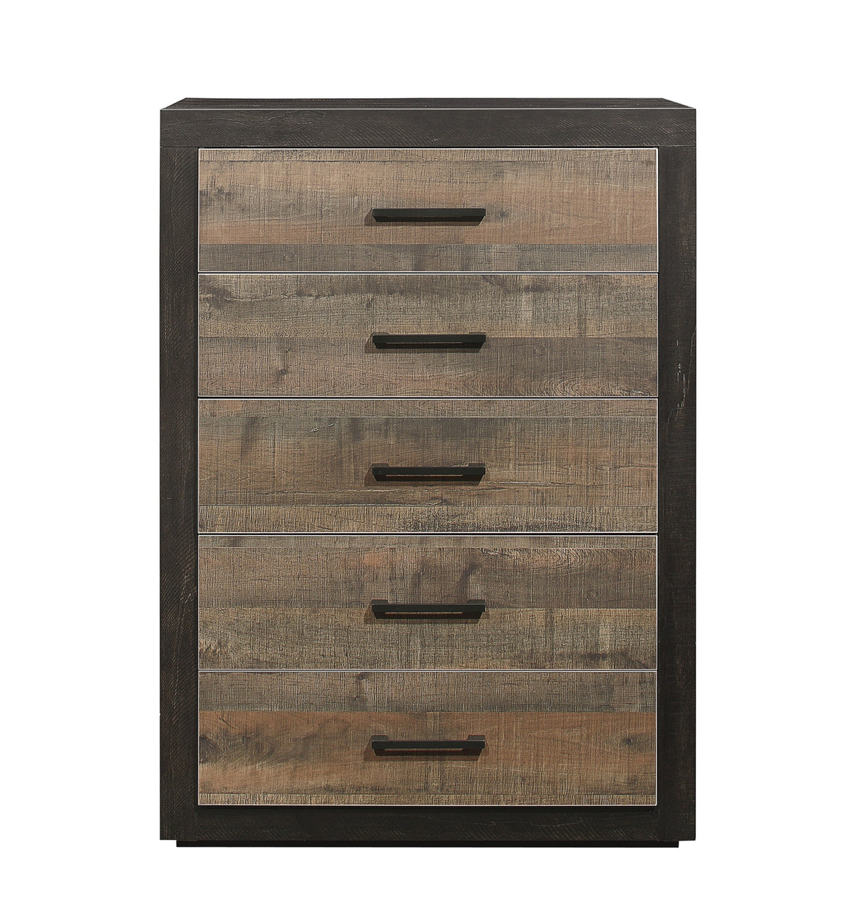 Contemporary Two-Tone Finish 1pc Chest of Drawers Faux-Wood Veneer Bedroom Furniture - Home Elegance USA