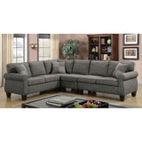 Rhian - Sectional - Dark Gray - Home Elegance USA