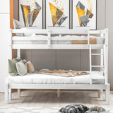 Twin over full bunk bed (White) ( old sku : WF193722AAK ） - Home Elegance USA