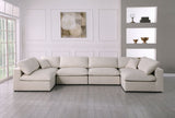 Plush - Cloud Modular Sectional 6 Piece - Cream - Home Elegance USA