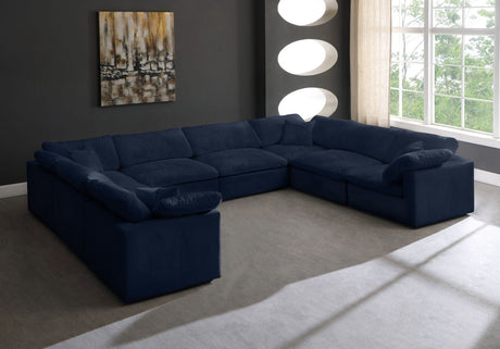 Cozy - Modular Sectional Cloud - Navy - 634Navy - Sec8A - Home Elegance USA - 3