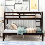 Twin over full bunk bed (Espresso) ( old sku: WF193722AAP ) - Home Elegance USA