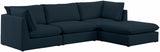 Mackenzie - Modular Sectional 4 Piece - Navy - Home Elegance USA