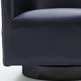 Garland Midnight Blue Wood Base Swivel Chair - Home Elegance USA