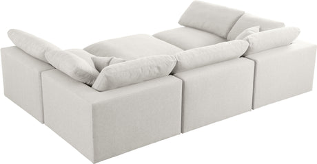 Serene - Cloud Modular Sectional 6 Piece - Cream - Home Elegance USA