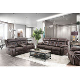 Flint - Sofa & Loveseat - Brown - Home Elegance USA