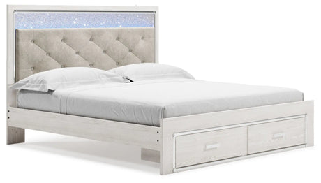 Altyra - White - King Upholstered Storage Bed - 9 Pc. - Dresser, Mirror, Chest, King Bed, 2 Nightstands | Ashley - B2640/31/36/46/56S/58/95/B100 - 14/92(2) - Home Elegance USA - 4