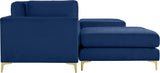 Julia - Modular Sectional 6 Piece - Fabric - Navy - Home Elegance USA