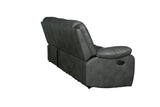 Global United Transitional Leather-Air Reclining Sofa - Home Elegance USA