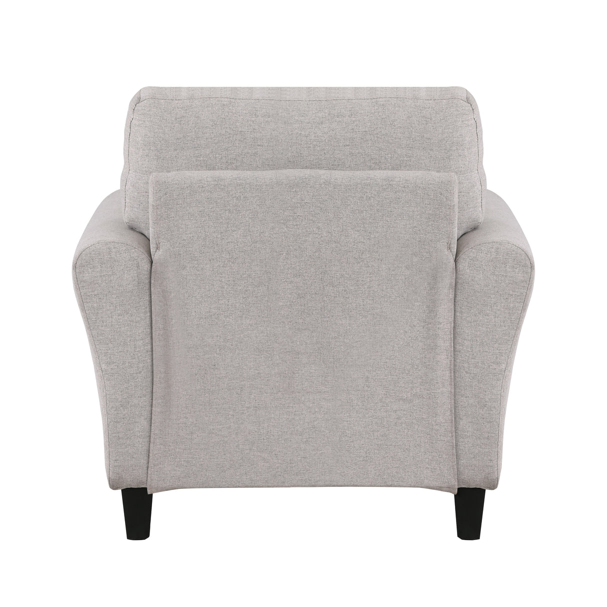 Modern Transitional Sand Hued Textured Fabric Upholstered 1pc Chair Attached Cushion Living Room Furniture - Home Elegance USA