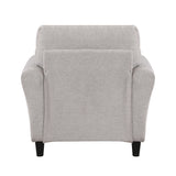 Modern Transitional Sand Hued Textured Fabric Upholstered 1pc Chair Attached Cushion Living Room Furniture - Home Elegance USA