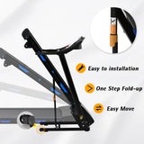 Treadmills for Home, Electric Treadmill with 15% Automatic Incline, Foldable 3.25HP Workout Running Machine Walking, Double Running Board Shock Absorption Pulse Sensor Bluetooth Speaker APP FITSHOW.