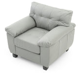 Glory Furniture Gallant G912A-C Chair , GRAY - Home Elegance USA