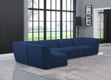 Miramar - Modular Sectional 5 Piece - Navy - Home Elegance USA