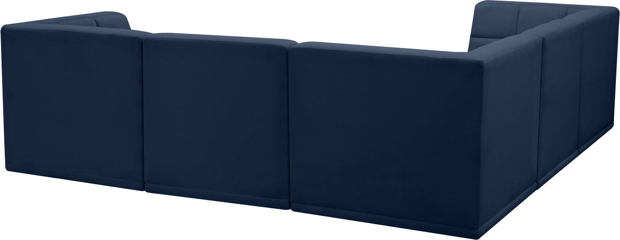 Relax - Modular Sectional 5 Piece - Navy - Home Elegance USA