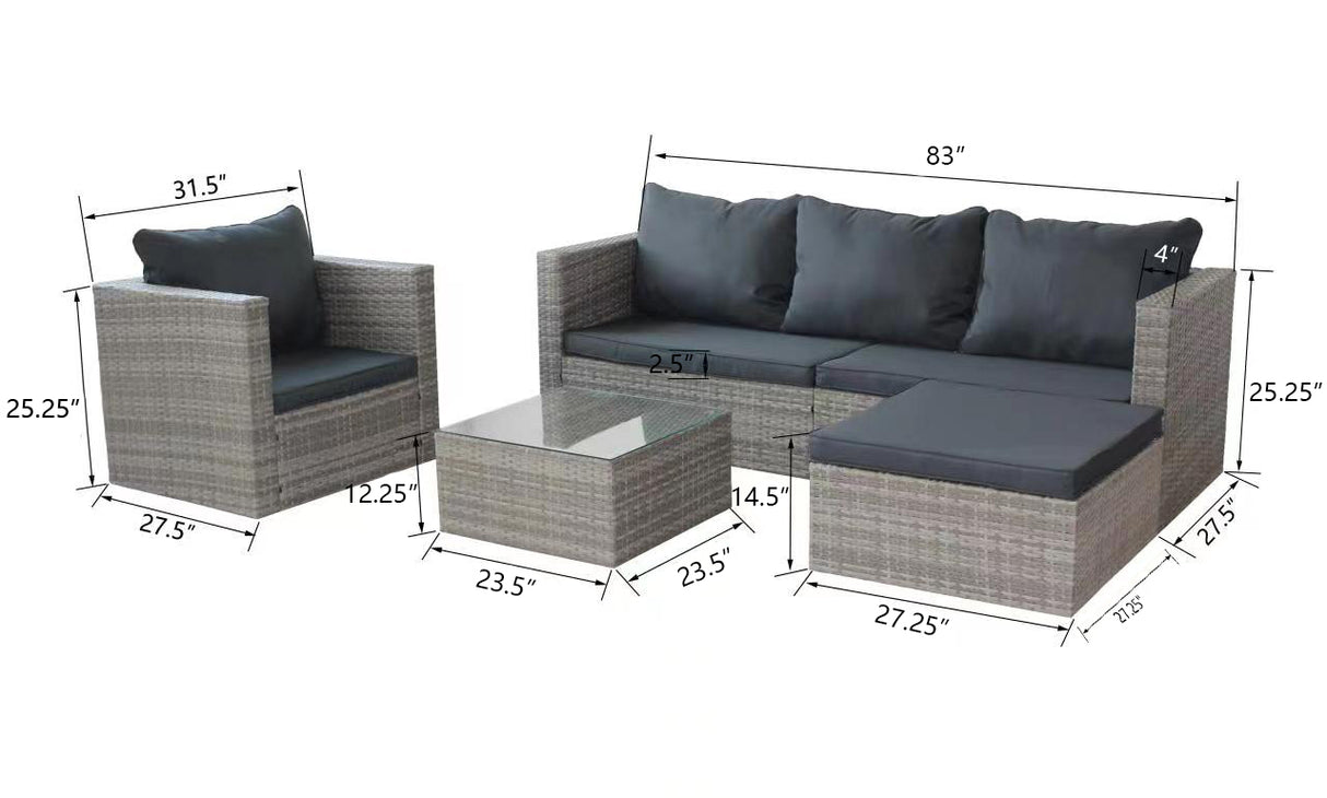 4pcs patio sets - W209S00013 - image - 5