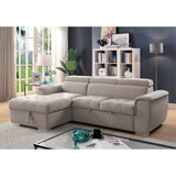 Stina - Sectional - Light Gray - Home Elegance USA