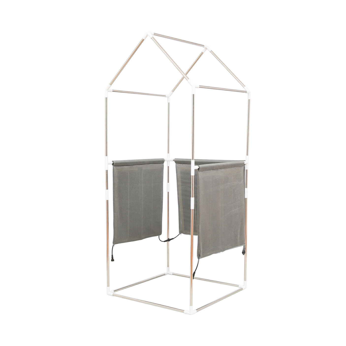 Portable Gothic Roof Plus Type Full Size Far Infrared Sauna tent. Spa, Detox ,Therapy and Relaxation at home.Larger Space,Stainless Steel Pipes Connector Easy to Install. FCC Certification--Black