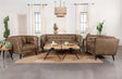 Thatcher - 3 Piece Set (Sofa, Loveseat, Chair) - Brown - Home Elegance USA