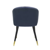 Modrest Elon Modern Blue Velvet Dining Chair (Set of 2) - Home Elegance USA