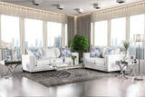 Ilse - Sofa & Loveseat - Off-White / Blue - Home Elegance USA