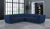 Miramar - Modular Sectional 5 Piece - Navy - Fabric - Home Elegance USA