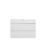 Alice 36" White Bathroom Vanity with Sink, Large Storage Wall Mounted Floating Bathroom Vanity for Modern Bathroom, One - Piece White Sink Basin without Drain and Faucet - W1865S00003 - Home Elegance USA - 3