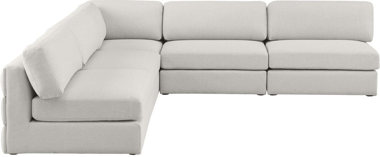 Beckham - Modular Sectional - Beige - Fabric - Home Elegance USA