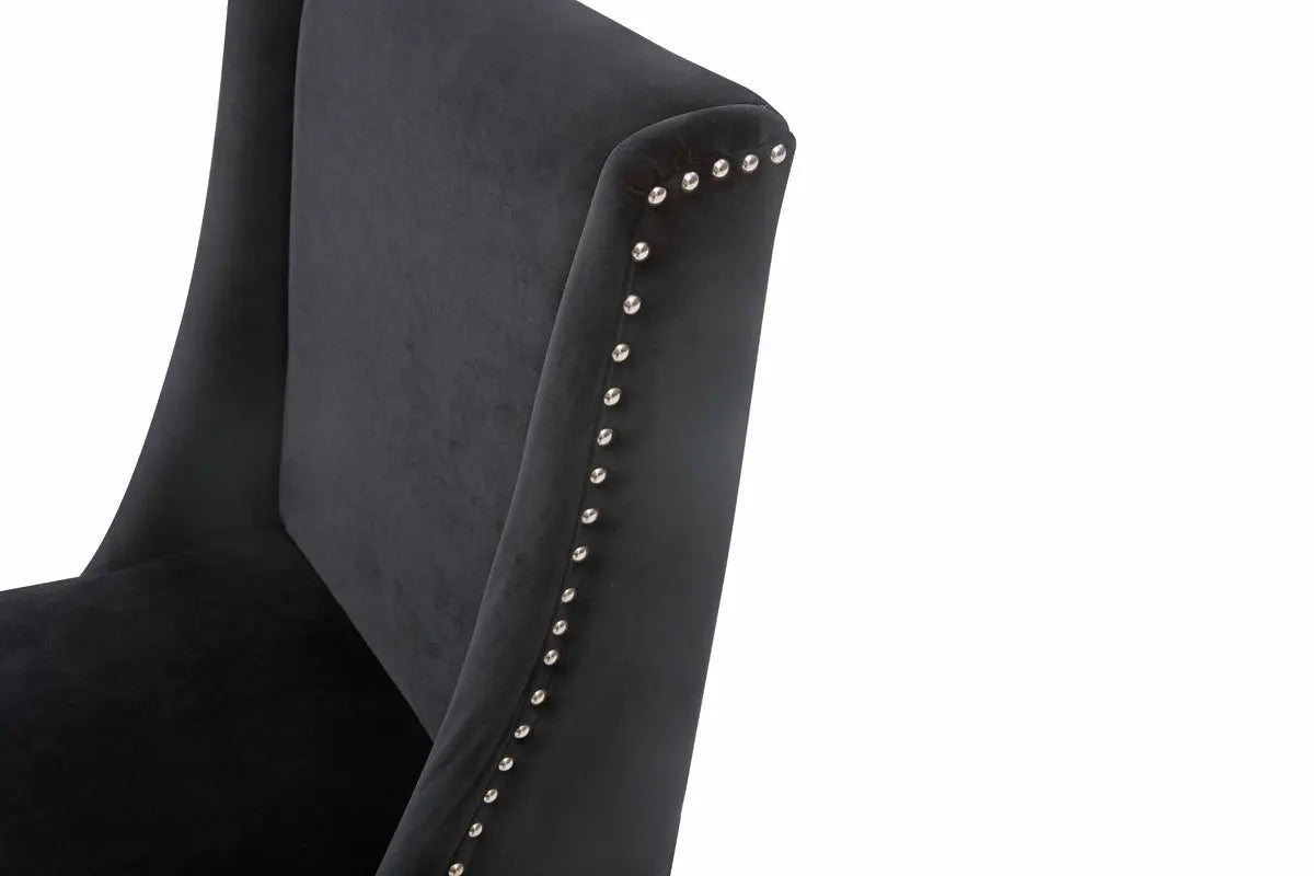 Vig Furniture - Modrest Alexia Modern Black & Rosegold Dining Chair - Vgvcb8356-Blk