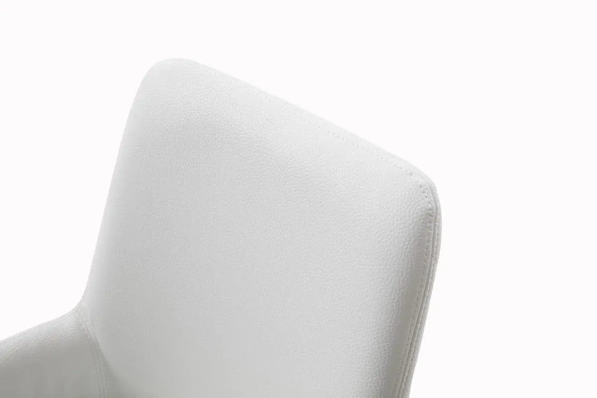 Vig Furniture - Modrest Robin Modern White Bonded Leather Dining Chair - Vgvcb8366-Wht