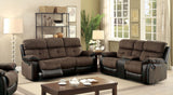 Hadley - Sofa & Love Seat & Chair - Brown / Black - Home Elegance USA