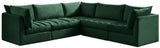 Jacob - Modular Sectional 5 Piece - Green - Fabric - Home Elegance USA