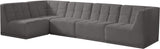 Relax - Modular Sectional 5 Piece - Gray - Fabric - Home Elegance USA